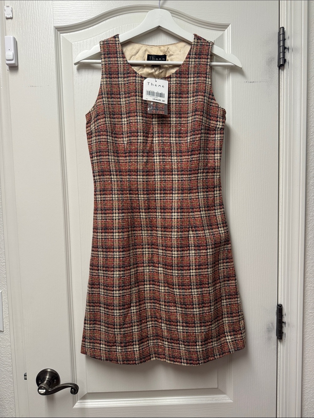 Theme Multi-Color Plaid Sleeveless Dress